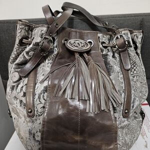 EUC Elegant Brown and Gray ORIGINAL BY SHARIF 1827 Women's Bag